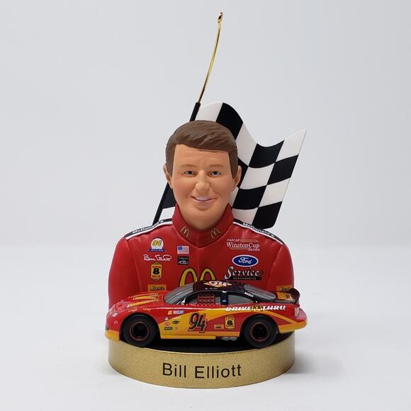 1999 Hallmark Bill Elliott Handcrafted Keepsake Holiday Christmas Ornament. - Picture 3 of 6